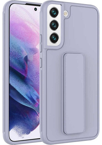 Samsung Galaxy A35 Uyumlu Kılıf Kamera Çıkıntılı Standlı Yumuşak Dokulu Renkli Esnek Silikon Kapak