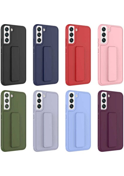 Samsung Galaxy S24 Plus Kılıf Kamera Çıkıntılı Standlı Yumuşak Dokulu Renkli Esnek Silikon Kapak modelleri