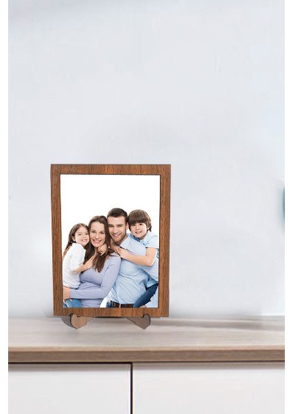 3 Adet Ahşap Ayaklı Resim Çerçevesi 13 x 18 Resme Uygun (Camsız)