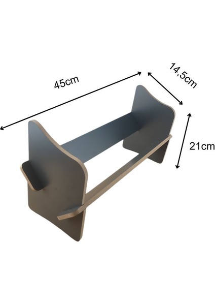 Masaüstü Kitaplık / Masaüstü Organizer / Düzenleyici / Portatif Kitaplık / Beyaz Kitaplık / Antrasit Kitaplık / Ofis Kitaplığı / 45 cm x 14,5 cm x 21 cm modelleri