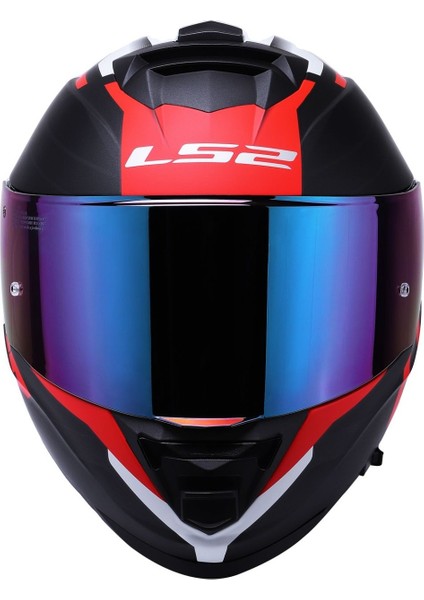 Storm 2 Nerve Kırmızı Kapalı Motosiklet Kaskı Gökkuşağı Camlı modelleri