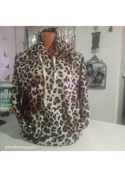 Leopar Desenli Sweatshirt