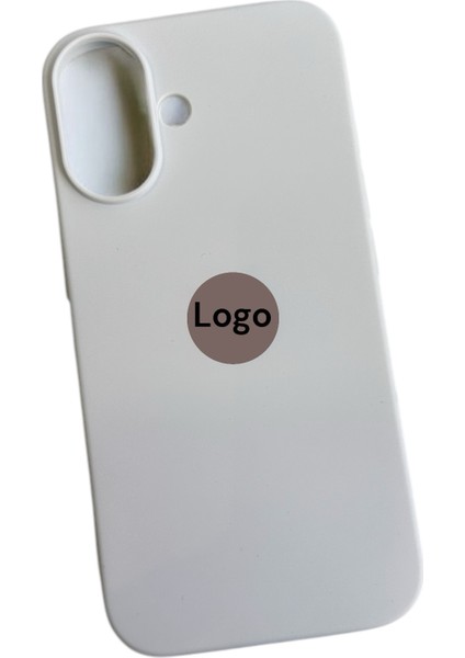 Apple iPhone 16 Uyumlu Lansman Beyaz Içi Kadife Silikon Kılıf