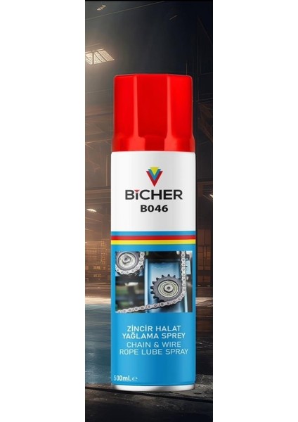 Bicher Zincir ve Halat Yağlama Sprey 500 ml