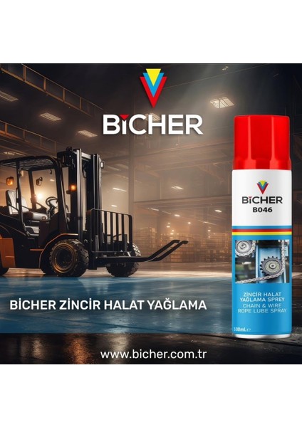 Bicher Zincir ve Halat Yağlama Sprey 500 ml fiyatları