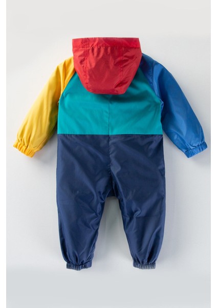 Yeni Çok Renkli Kapşonlu Fermuarlı Pamuk Astarlı Cepli Kız Erkek Bebek Yağmurluk Mont Tulum Çocuk fırsatları