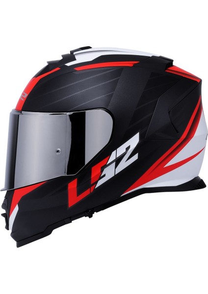 Storm 2 Nerve Kırmızı Kapalı Motosiklet Kaskı Gri Camlı fiyatları