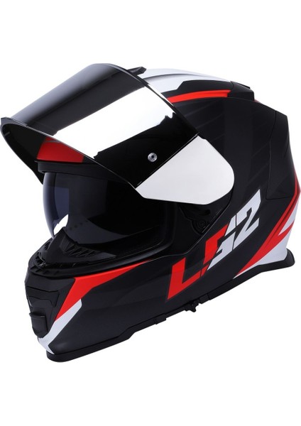 Storm 2 Nerve Kırmızı Kapalı Motosiklet Kaskı Gri Camlı modelleri