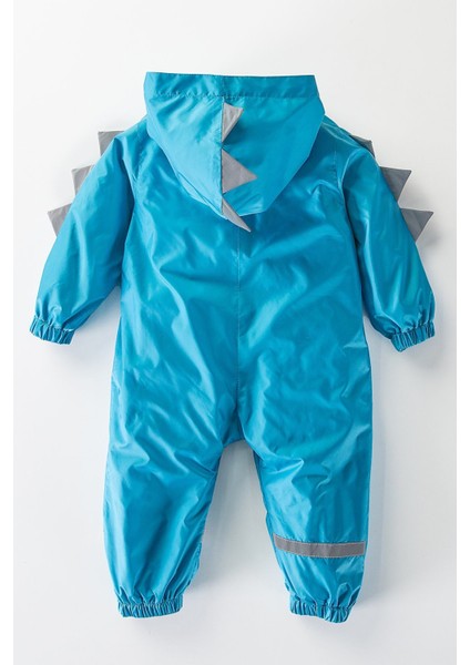 Sevimli Dinozor Figürlü Kapşonlu Pamuk Astarlı Cepli Kız Erkek Bebek Yağmurluk Mont Tulum Çocuk Yeni fiyatları