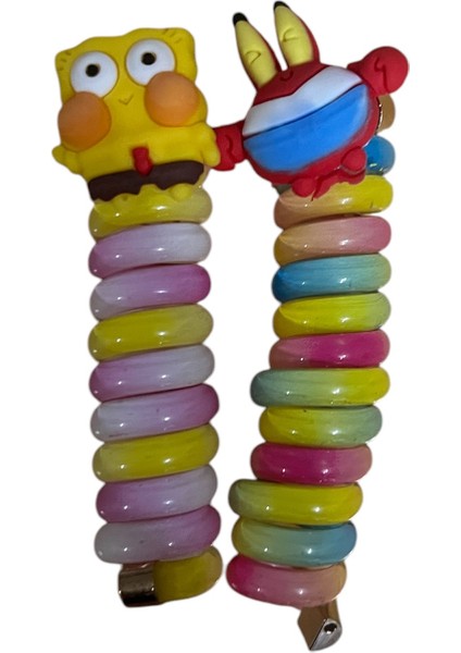 Yaylı Spiral Saç Tokası Burgu Toka 2 Adet Makarna Burgulu Sarmal Toka