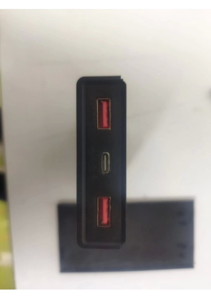 Altılı 18650 Pil Uyumlu Boş Power Bank Kutusu 5V/2.1A (Pilsiz) Siyah