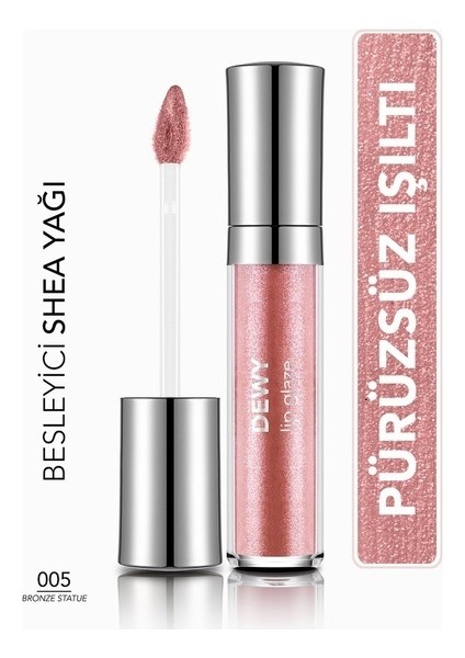 Dewy Lip Glaze Dudak Parlatıcısı 005 Bronze Statue