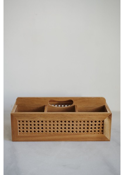 6 Bölmeli Akasya Hazeran Detaylı Organizer (18 x 36 Cm)