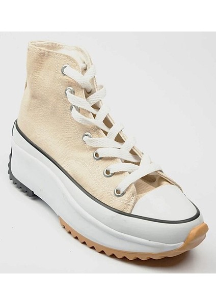 Bulldozer 231905 Kadın Yüksek Taban Uzun Konçlu Sneaker Spor Ayakkabı