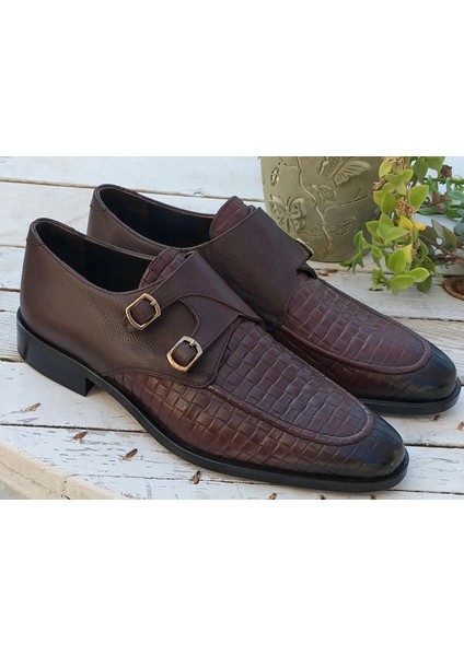 Pierre Cardin PCE1322464 Erkek Hakiki Deri Örme Baskı Çift Tokalı Kasik Exlüsive Ayakkabı