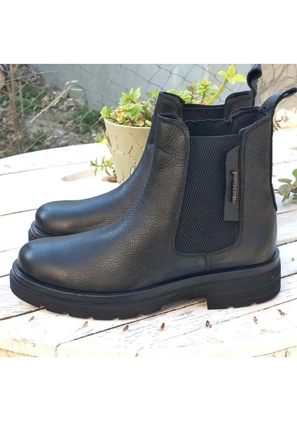 Pierre Cardin PCE-13623 Erkek Deri Kalın Tabanlı Chelsea Bot