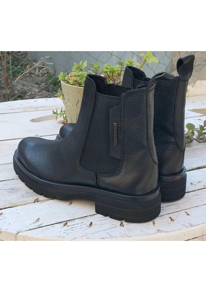 Pierre Cardin PCE-13623 Erkek Deri Kalın Tabanlı Chelsea Bot