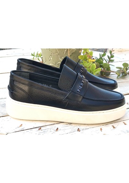 Pierre Cardin PCE-10499 Erkek Hakiki Deri Exlusive Havuz Taban Logo Tokalı Loafer Ayakkabı