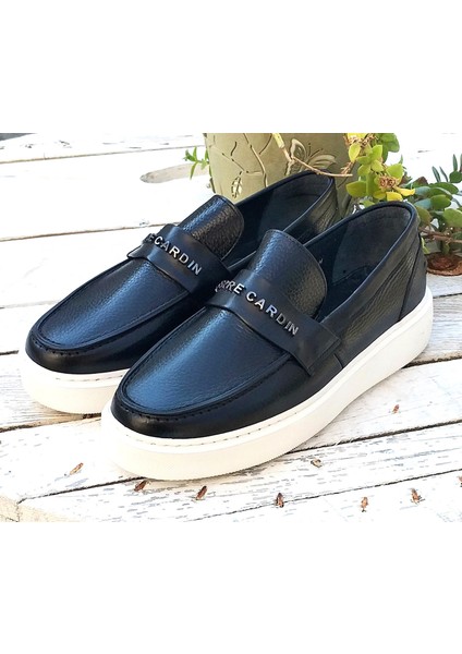 Pierre Cardin PCE-10499 Erkek Hakiki Deri Exlusive Havuz Taban Logo Tokalı Loafer Ayakkabı