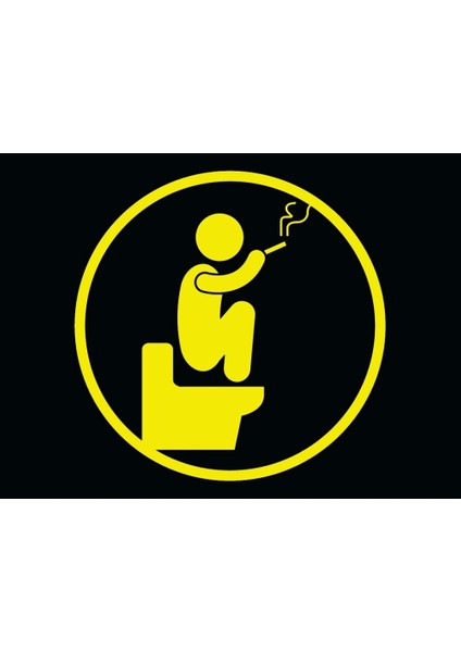 Sticker Ev-Banyo Sticker-Klazöt Kapağı Sticker