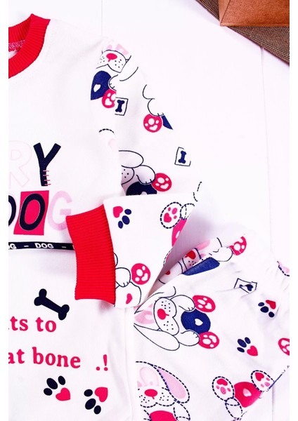 Hungry Desenli Kız Çocuk Pijama Takımı
