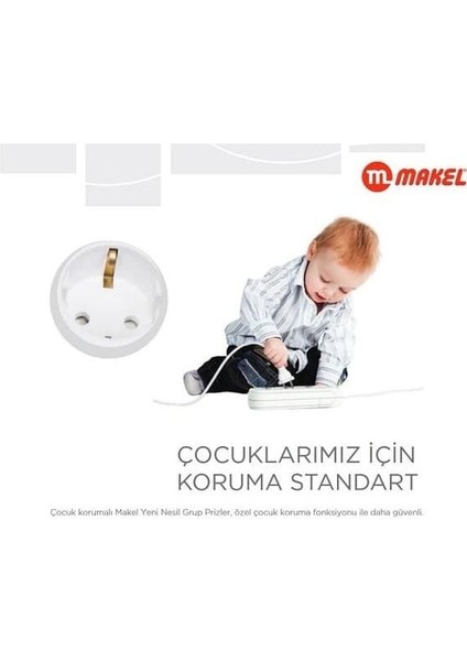 Yeni Nesil 2 Li Grup Topraklı Priz Kablosuz Klemensli indirimleri