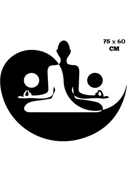 Yoga Yapan Kız Yoga Köşesi Duvar Sticker Yapıştırma (Sudan ve Nemden Etkilenmez) modelleri