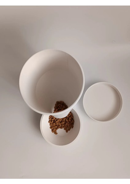 BEYAZ HAZNELİ OTOMATİK EVCİL HAYVAN MAMA KABI fiyatları