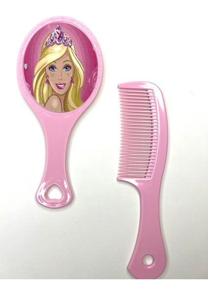 Barbie Kız Çoçuk Aynalı Tarak Çocuk Ayna Tarak Çocuk Tarak Seti Çocuklar Için Tarak Çocuk Ayna