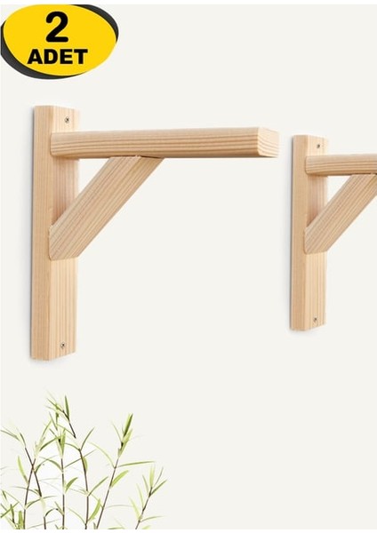 Raf Ayağı Ahşap Raf Ayağı Çiçeklik Askılık 2 Adet