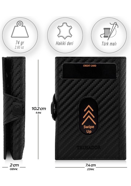 Toscana Carbon Kartlık Deri Cüzdan Unisex Rfid Korumalı Erkek Kadın Mini Hediye modelleri