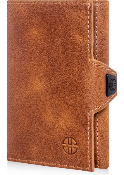 Toscana Taba Kartlık Deri Cüzdan Unisex Rfid Korumalı Erkek Kadın Mini Hediye