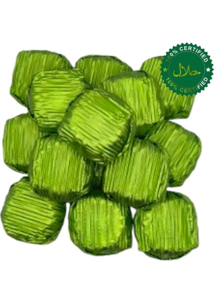 Yaldızlı Papatya Kadayıf Yeşil Çikolata 100 gr