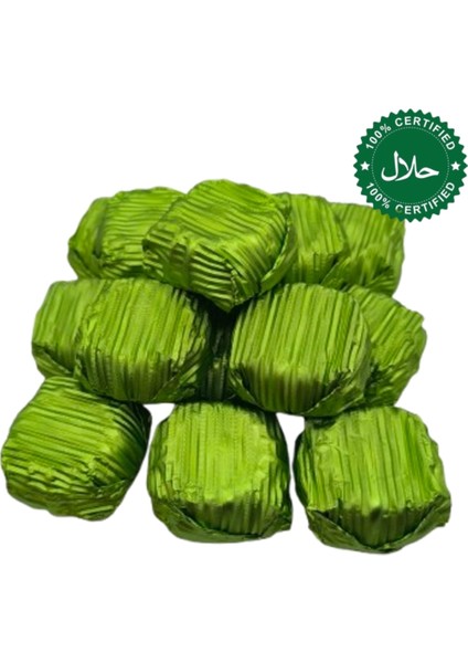 Yaldızlı Papatya Kadayıf Yeşil Çikolata 100 gr