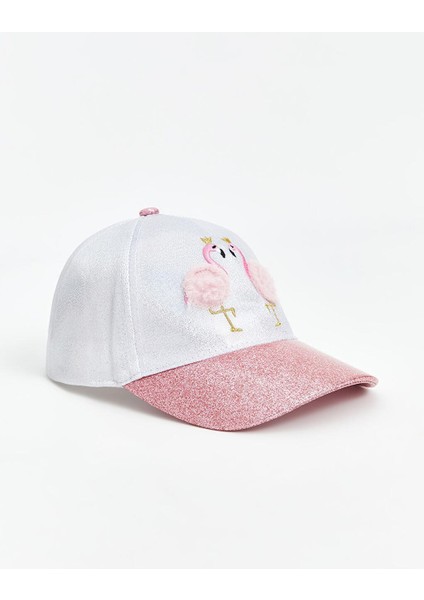 Lcw Accessorıes Flamingo Nakışlı Kız Çocuk Kep Şapka