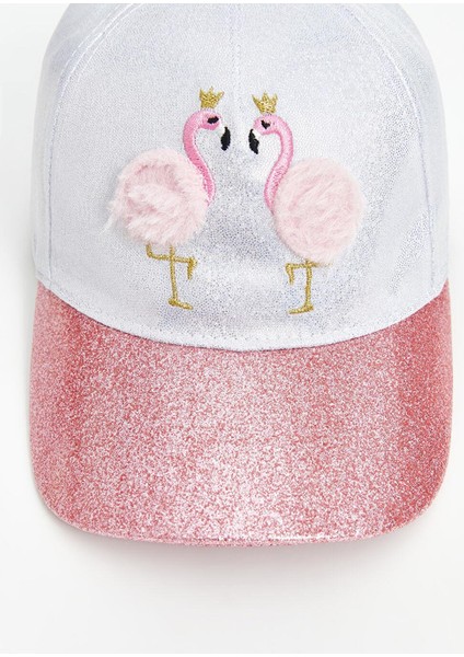 Lcw Accessorıes Flamingo Nakışlı Kız Çocuk Kep Şapka
