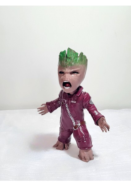 3D Angry Grood Figürü / Marvel Comics/ Galaksinin Koruyucuları Groot /17CM /FANART fırsatları