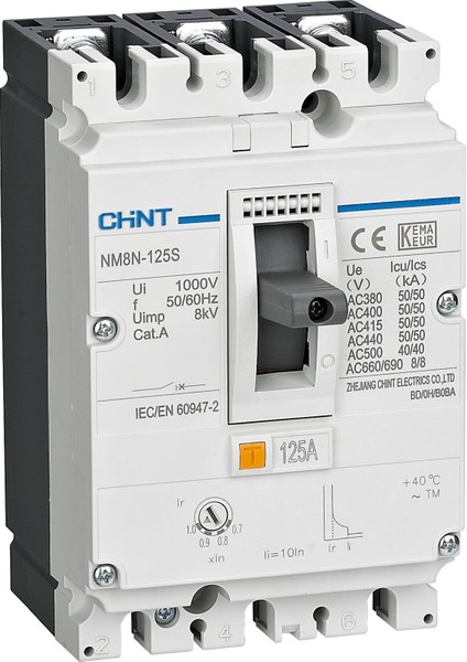 271585 NM8N-125S 3X40A 50KA Termik Manyetik Şalter
