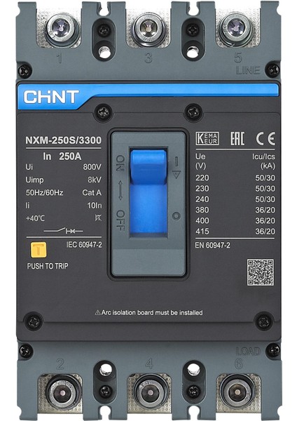131369 NXM-250S/3300 3X250A 36KA Termik Manyetik Şalter fiyatları