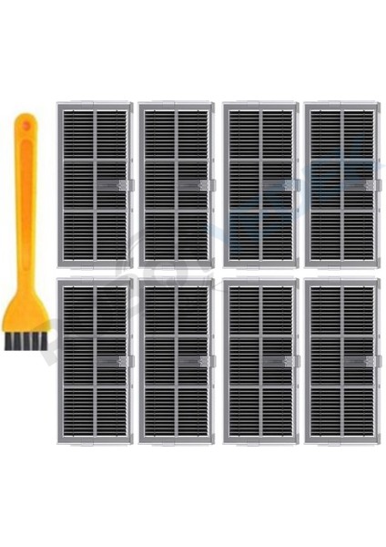 Dreame X30 Ultra Uyumlu Hepa Filtre ve Temizleme Fırçası-9 Parça