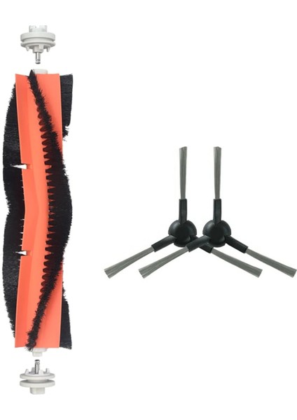 Dreame L10S Pro Gen 2 Uyumlu Yedek Ana Fırça ve Yan Fırça-3 Parça
