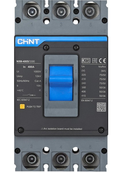 131373 NXM-400S/3300 3X400A 36KA Termik Manyetik Şalter