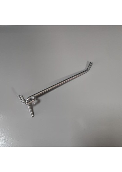 50 Adet Delikli Perde Fon Kancası Pano Kancası Askı Kancası 15 x 3 cm