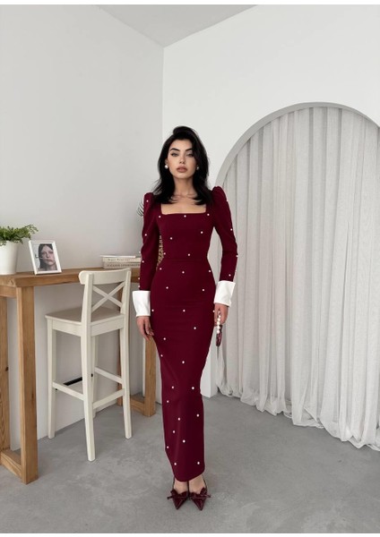 Tasarım Incili Atlas Uzun Elbise fırsatları