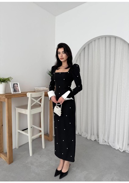 Tasarım Incili Atlas Uzun Elbise modelleri