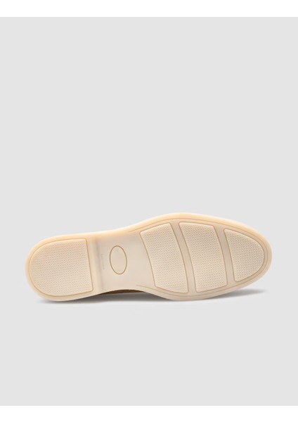Deri Taba Süet Kadın Loafer