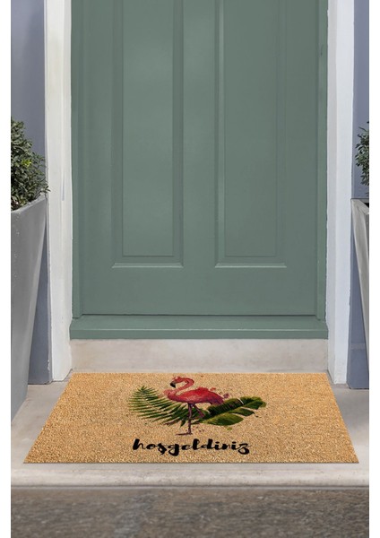Hoşgeldiniz Yazılı Baskılı Kaymaz Taban Silinebilir Kapı Önü Paspası (40X60CM),PASPAS-02-KIRMIZI,