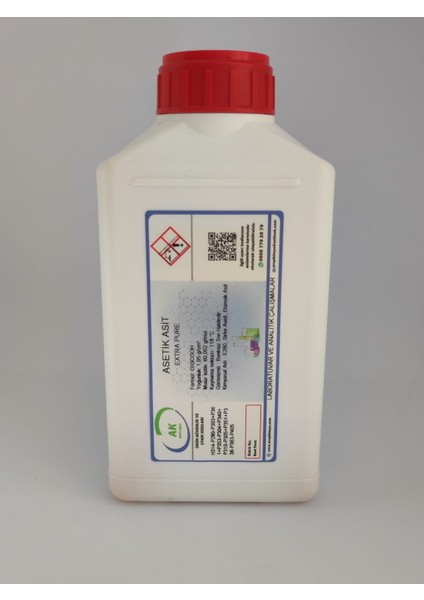 Asetik Asit (Ch₃cooh) Extra Pure 500 ml