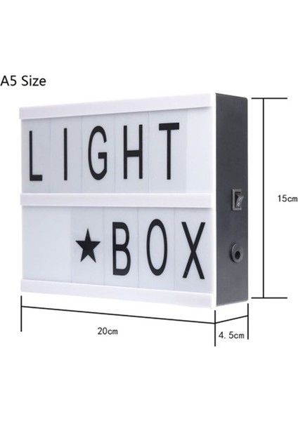 A5 LED Işıklı Yazı Panosu Lightbox fiyatları