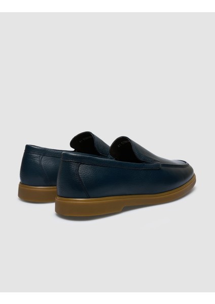 Deri Lacivert Erkek Loafer